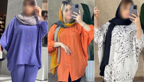 عکس مدل مانتو استین پفی جلو بسته