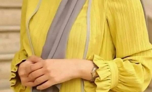 عکس مدل مانتو با آستین چین دار مچی