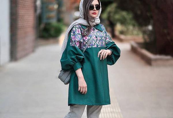 عکس مدل مانتو جلو باز اسپرت جدید