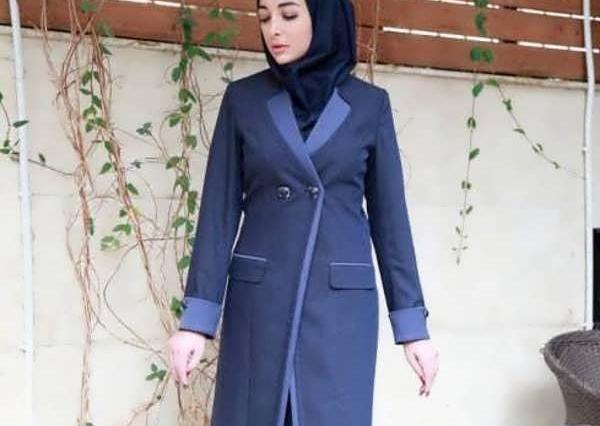عکس مدل مانتو اداری با پارچه شانتون