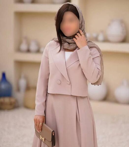 عکس مانتو بلند با کت کوتاه