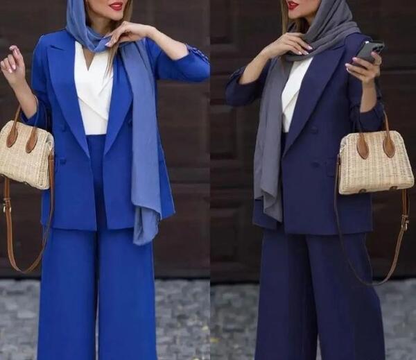 عکس مانتو کتی با شلوار بگ