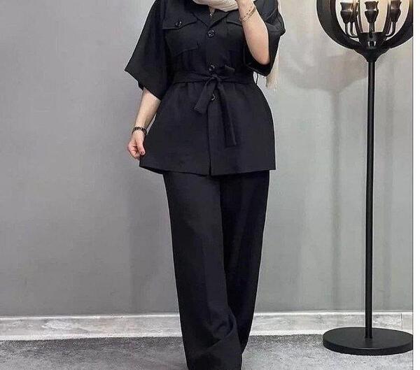 عکس مانتو کتی با شلوار بگ