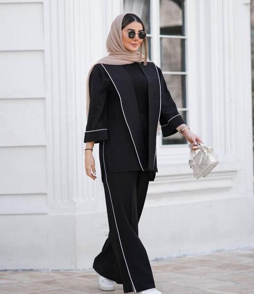 عکس مانتو کتی با شلوار بگ