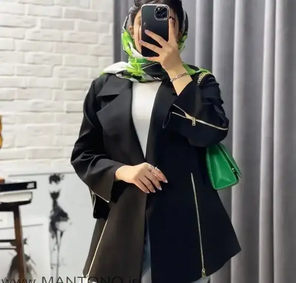 عکس مانتو کتی مجلسی مشکی