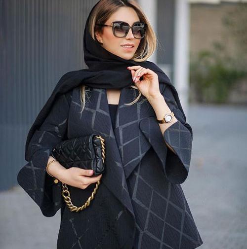 عکس مانتو کتی مجلسی مشکی