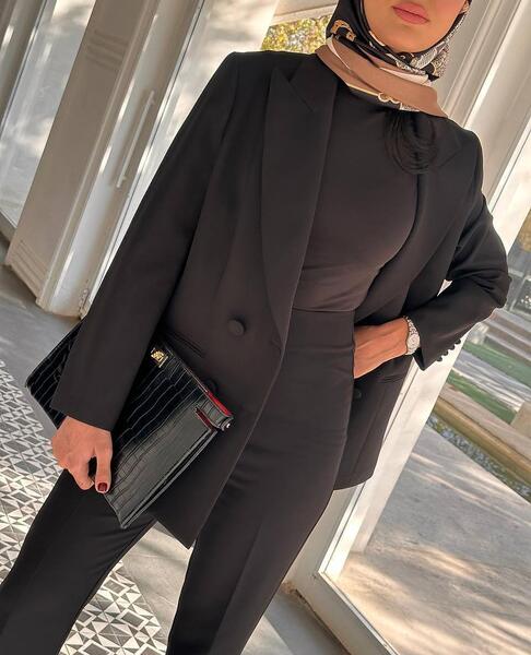 عکس مانتو کتی سفید مشکی