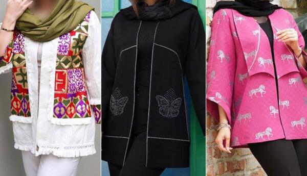 عکس مدل مانتوی کتی دخترانه جدید