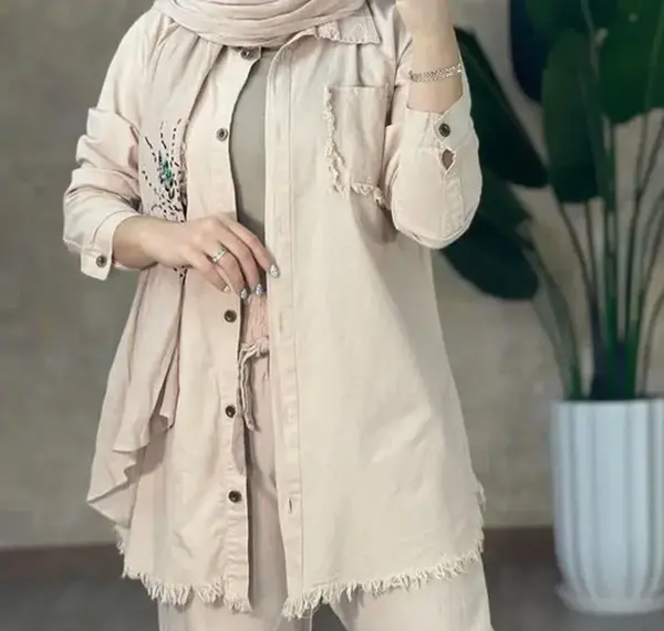 عکس مدل مانتو کتان اسپرت دخترانه جدید