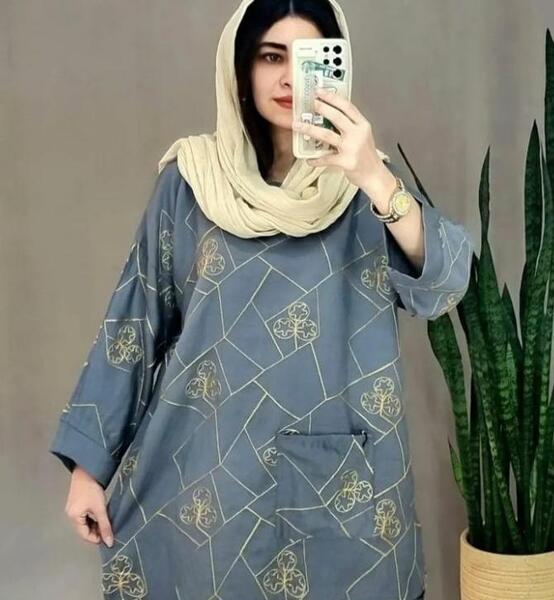 عکس مدل مانتو طرح دار دخترانه جدید