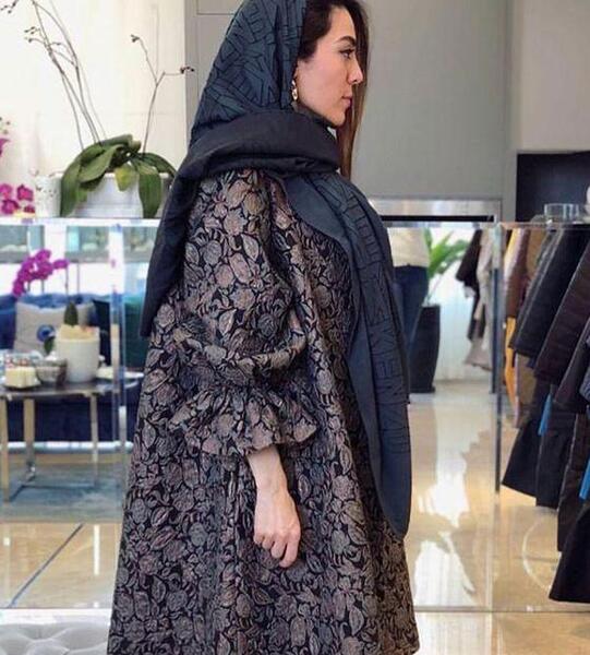 عکس مدل مانتو طرح دار دخترانه جدید