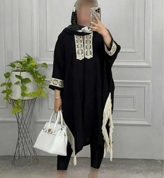عکس مدل مانتو ترکیبی جدید دخترانه