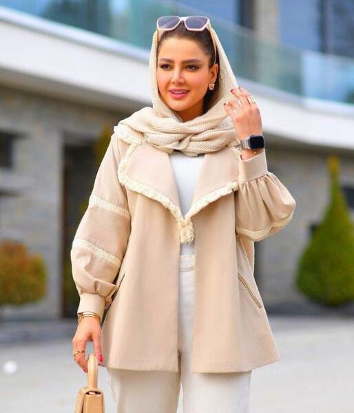 عکس مدل مانتو ترکیبی جدید دخترانه