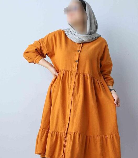 عکس مدل مانتو پیراهنی دخترانه جدید کوتاه