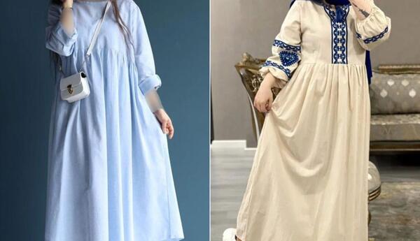عکس مدل مانتو پیراهنی دخترانه جدید کوتاه