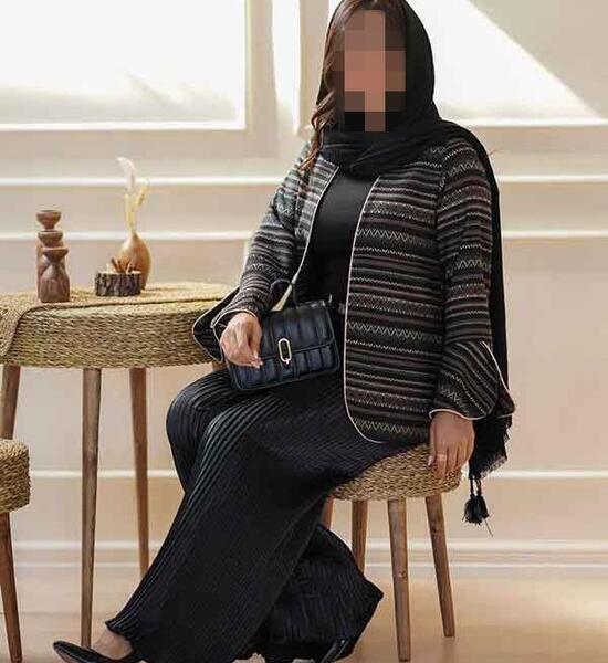 عکس مدل مانتو مشکی جدید اینستا دخترانه