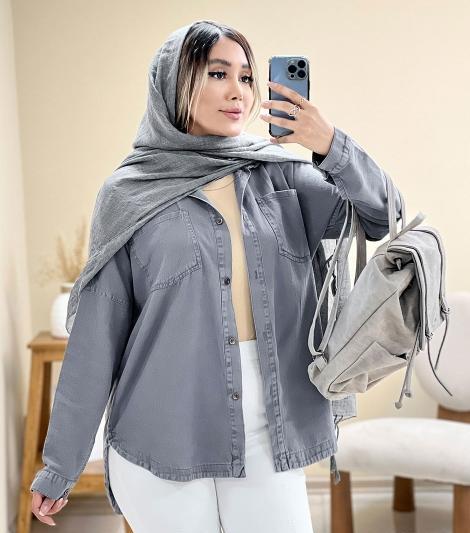 عکس مانتو کتان اسپرت دخترانه