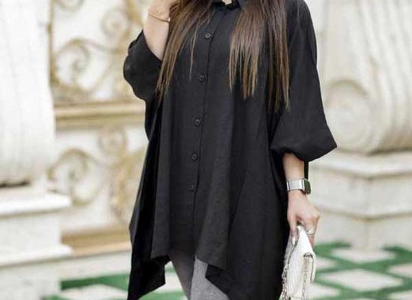 عکس مانتو ابروبادی مشکی