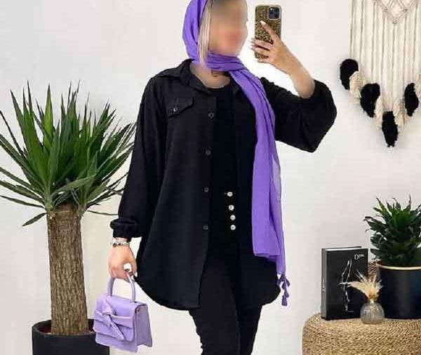 عکس مانتو ابروبادی مشکی