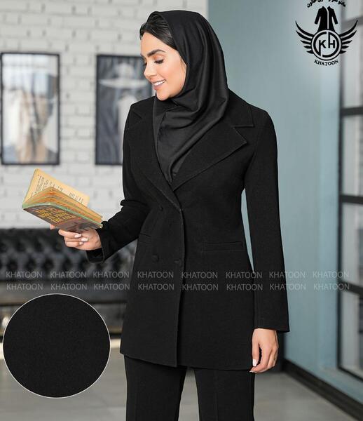 عکس مانتو اداری مشکی