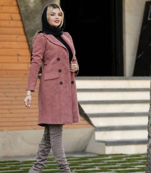 عکس مانتو مخمل کبریتی دخترانه