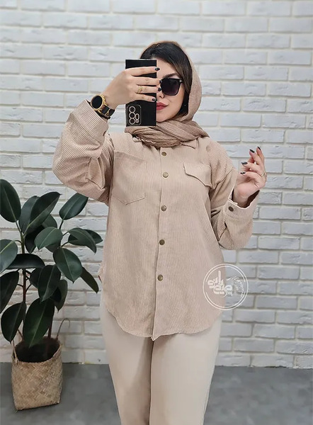 عکس مانتو مخمل کبریتی دخترانه