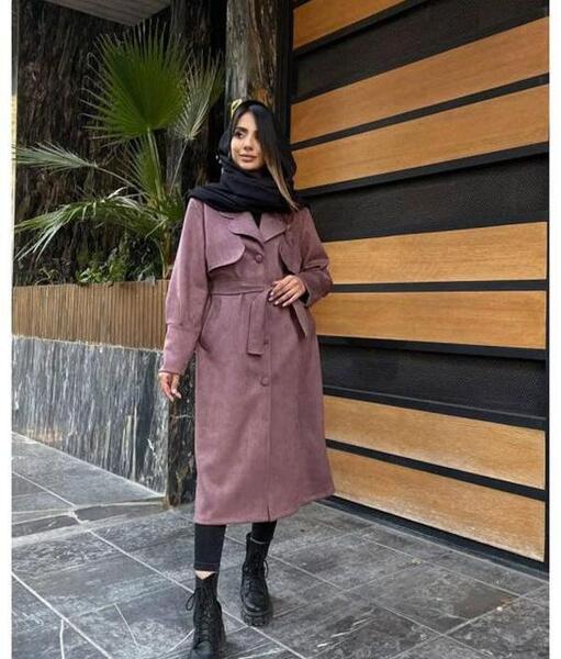 عکس مانتو مخمل کبریتی دخترانه