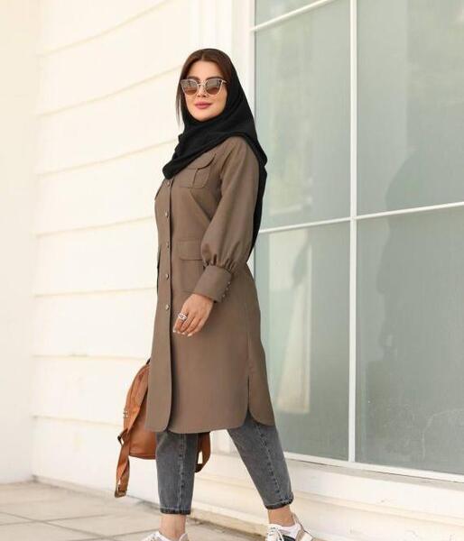 عکس مانتو مخمل کبریتی دخترانه
