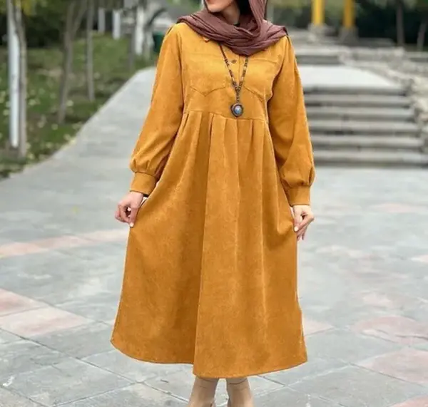 عکس مانتو مخمل کبریتی دخترانه