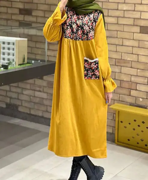 عکس مانتو جلو بسته بلند