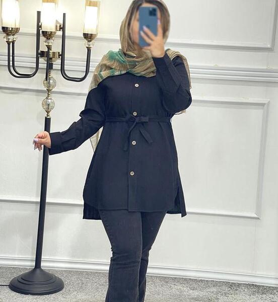 عکس مانتو جلو بسته دکمه دار