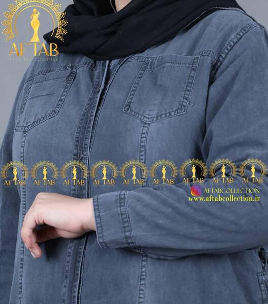 عکس مانتو جین کوتاه