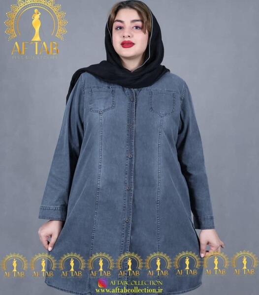 عکس مانتو جین کوتاه