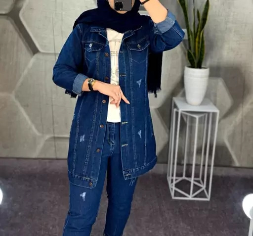 عکس مانتو جین کوتاه