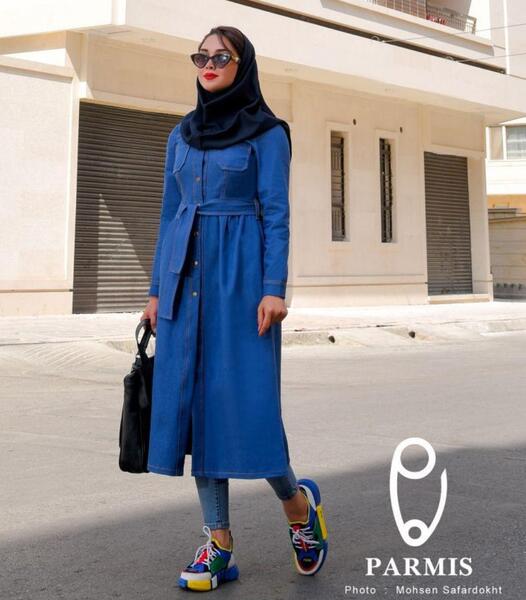 عکس مانتو جین مشکی