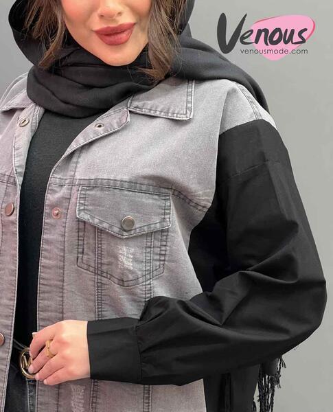 عکس مانتو جین مشکی