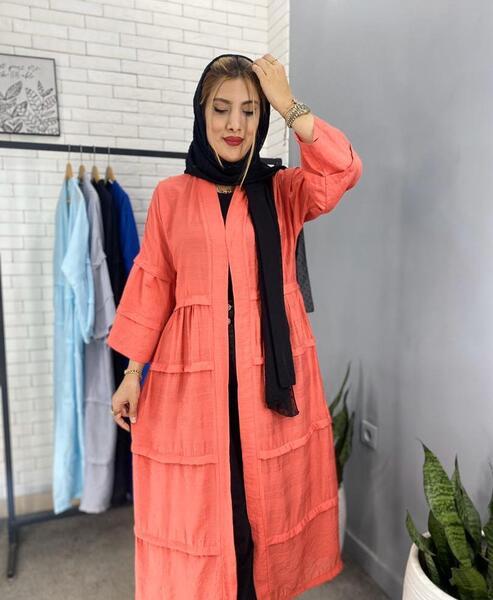عکس مانتو چین دار بلند