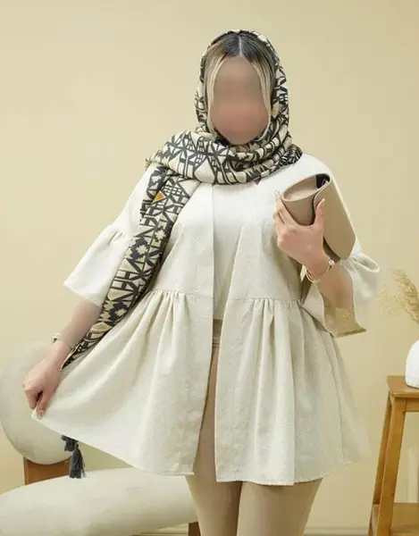 عکس مانتو چین دار بلند