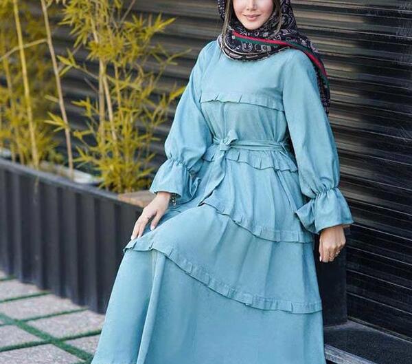 عکس مانتو چین دار بلند
