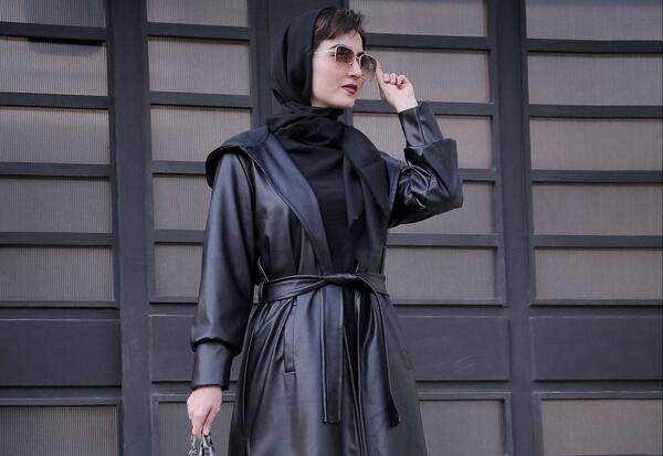 عکس مانتو چرم دخترانه