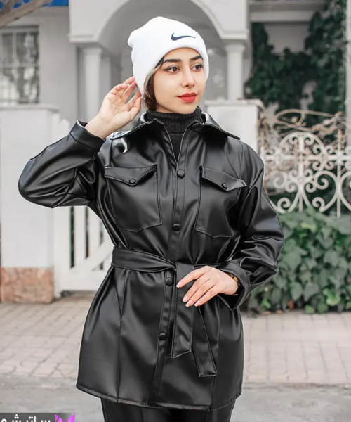 عکس مانتو چرم دخترانه