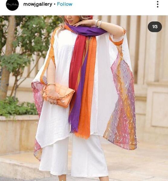 عکس مانتو خفاشی مجلسی