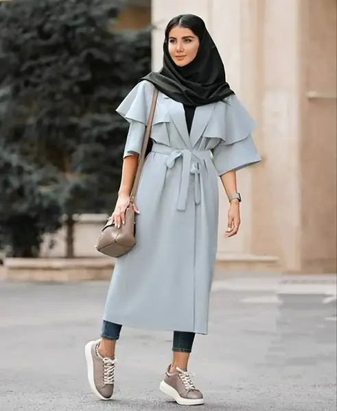 عکس مانتو دانشجویی بلند
