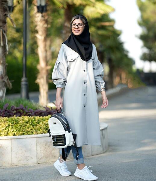 عکس مانتو دانشجویی بلند
