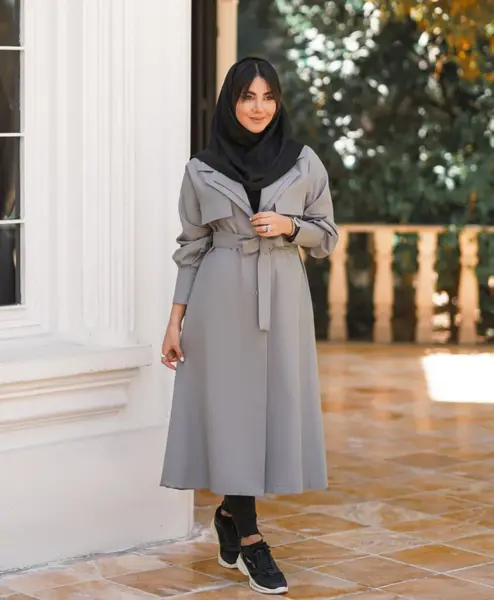 عکس مانتو دانشجویی بلند