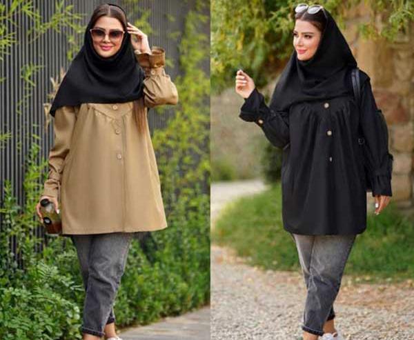 عکس مانتو دانشجویی کوتاه