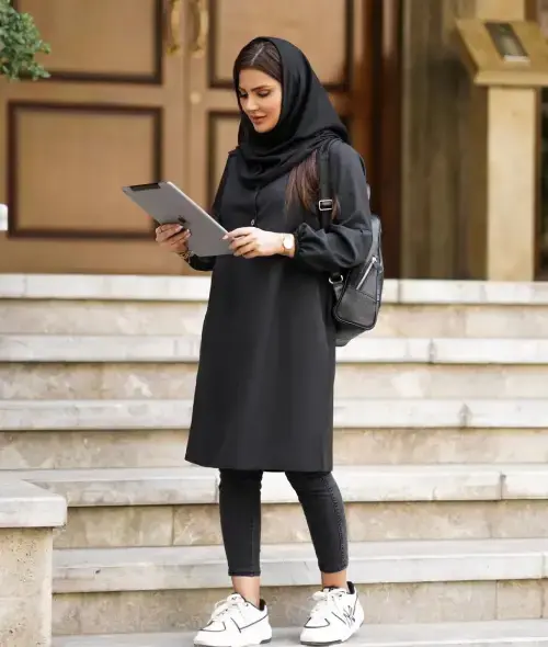 عکس مانتو دانشجویی اسپرت