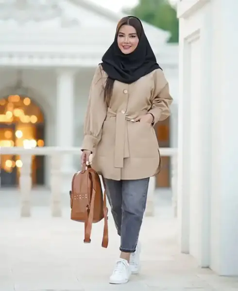 عکس مانتو دانشجویی اسپرت