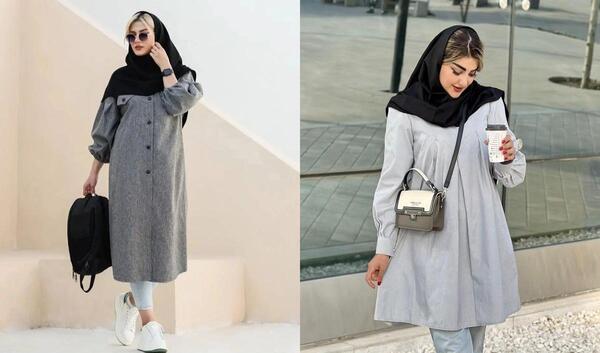 عکس مانتو دانشجویی پاییزی