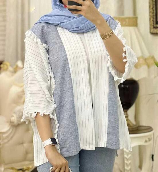 عکس مانتو راه راهی